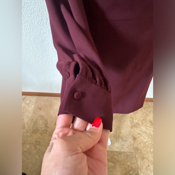 JILL by JILLSTUART Women's Off The Shoulder Burgundy Raisin Dress SZ 6 Cocktail - Picture 4 of 9